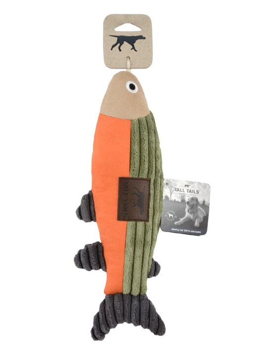 Tall Tails Other - Tall Tails Fish with Squeaker Plush Dog Toy, 12"